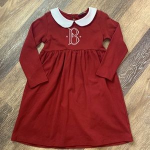 Gently used Luigi kids Dress w “B” Monogram